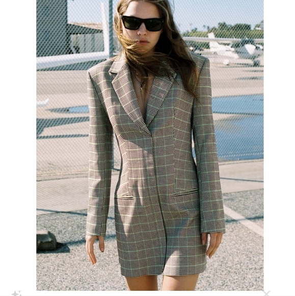 BNWT! Zara Check Blazer Dress - Picture 2 of 7